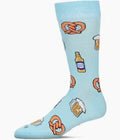 memoi Men S Beer & Pretzels Bamboo Crew Socks