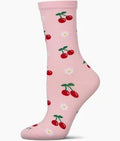 MeMoi Women s Daisy Cherry Rayon From Bamboo Crew Socks - Womens