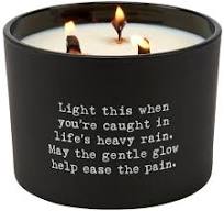 Ease The Pain Poetry Candle