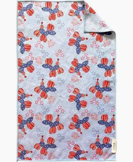 Patriotic Pups: Double-Sided Hand Towel