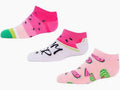 MeMoi Watermelon No Show Socks 3-Pack