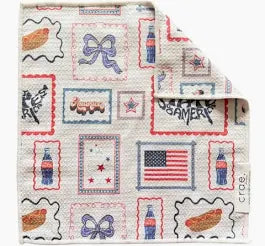 Xoxo, USA: Double-Sided Washcloth